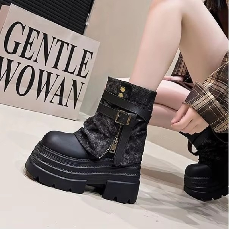 10CM Autumn Chunky Short Boots - Sneaker Zone review and price