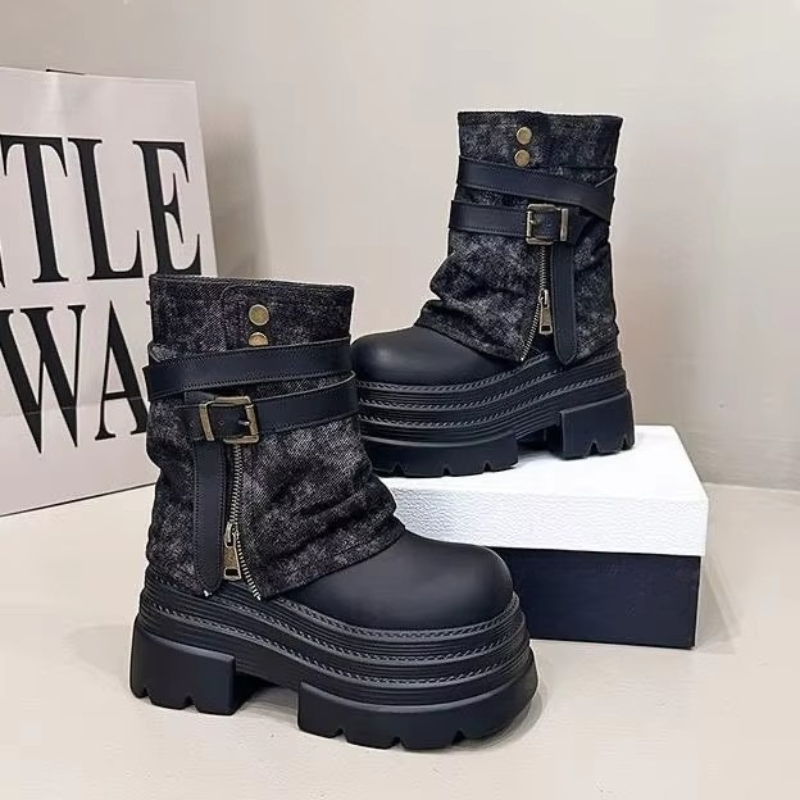 10CM Autumn Chunky Short Boots - Sneaker Zone review and price